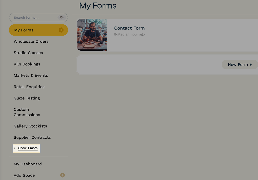 If you have more than 10 workspaces, your remaining workspaces can be viewed by clicking the "View X More" toggle at the bottom of the list.