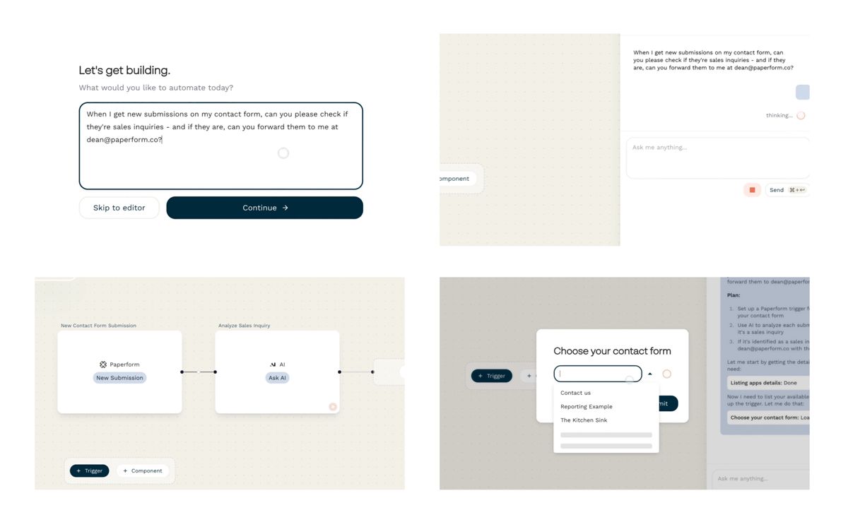 Examples of the Stepper UI