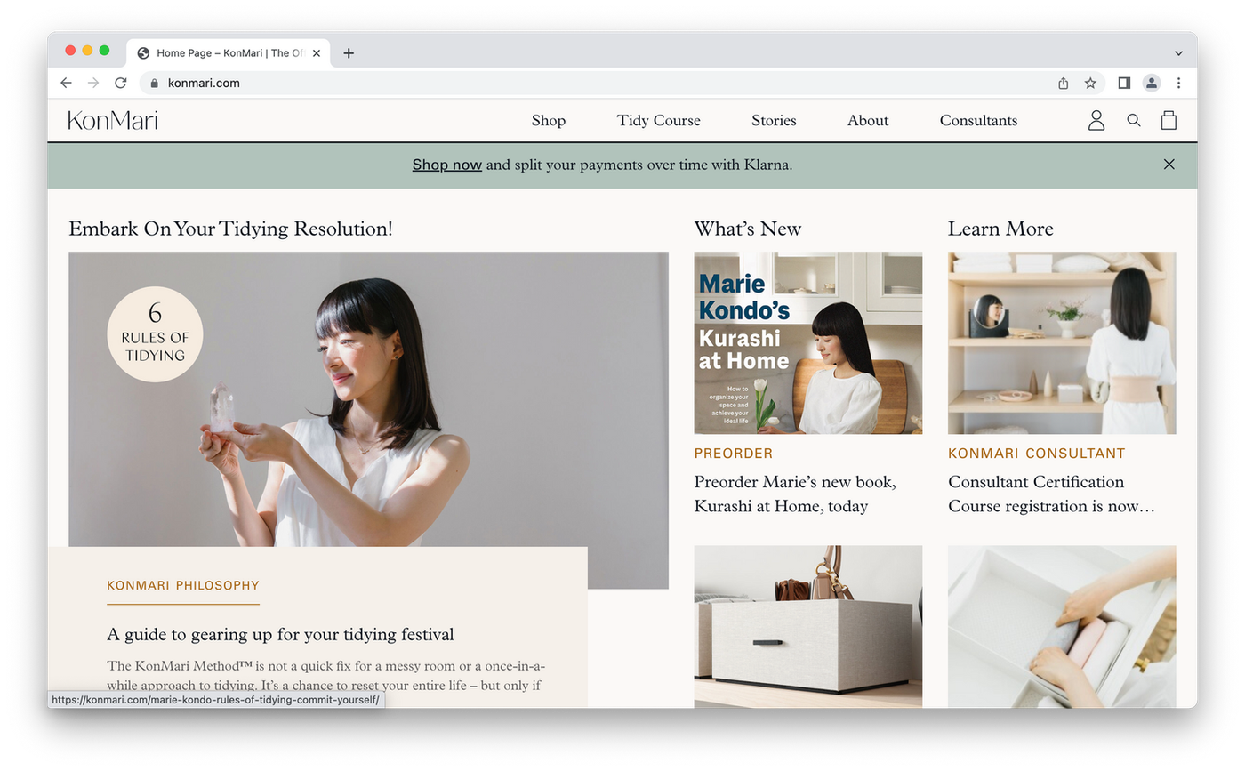 Smiling woman tidying and organising home