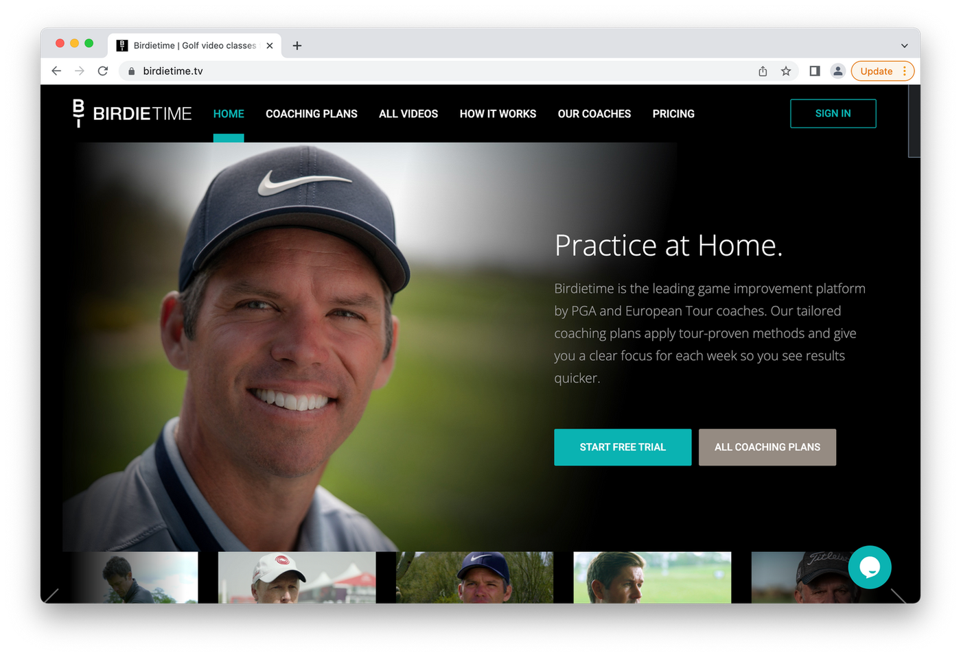 Birdietime's home page