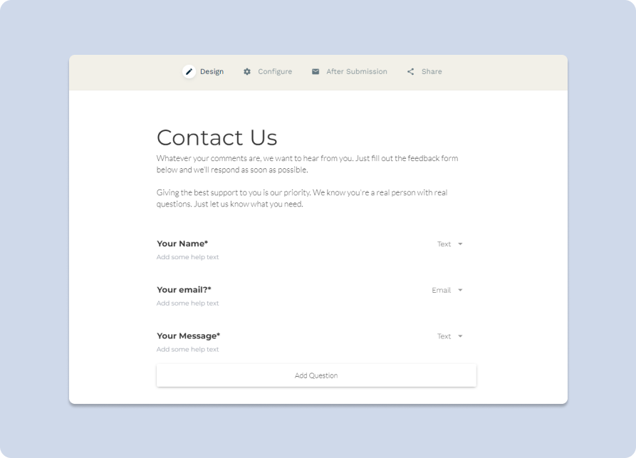 Paperform's UI