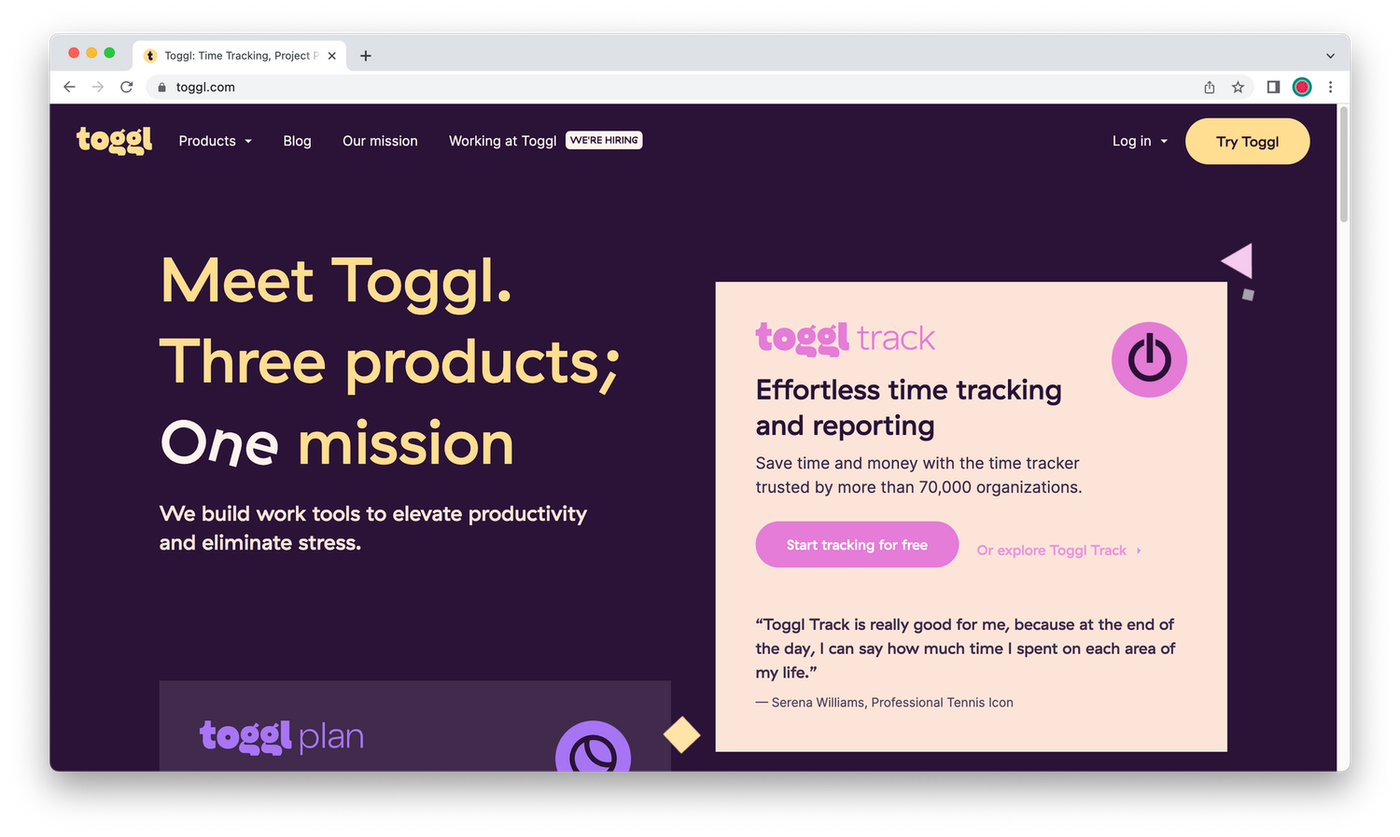 Toggle homepage