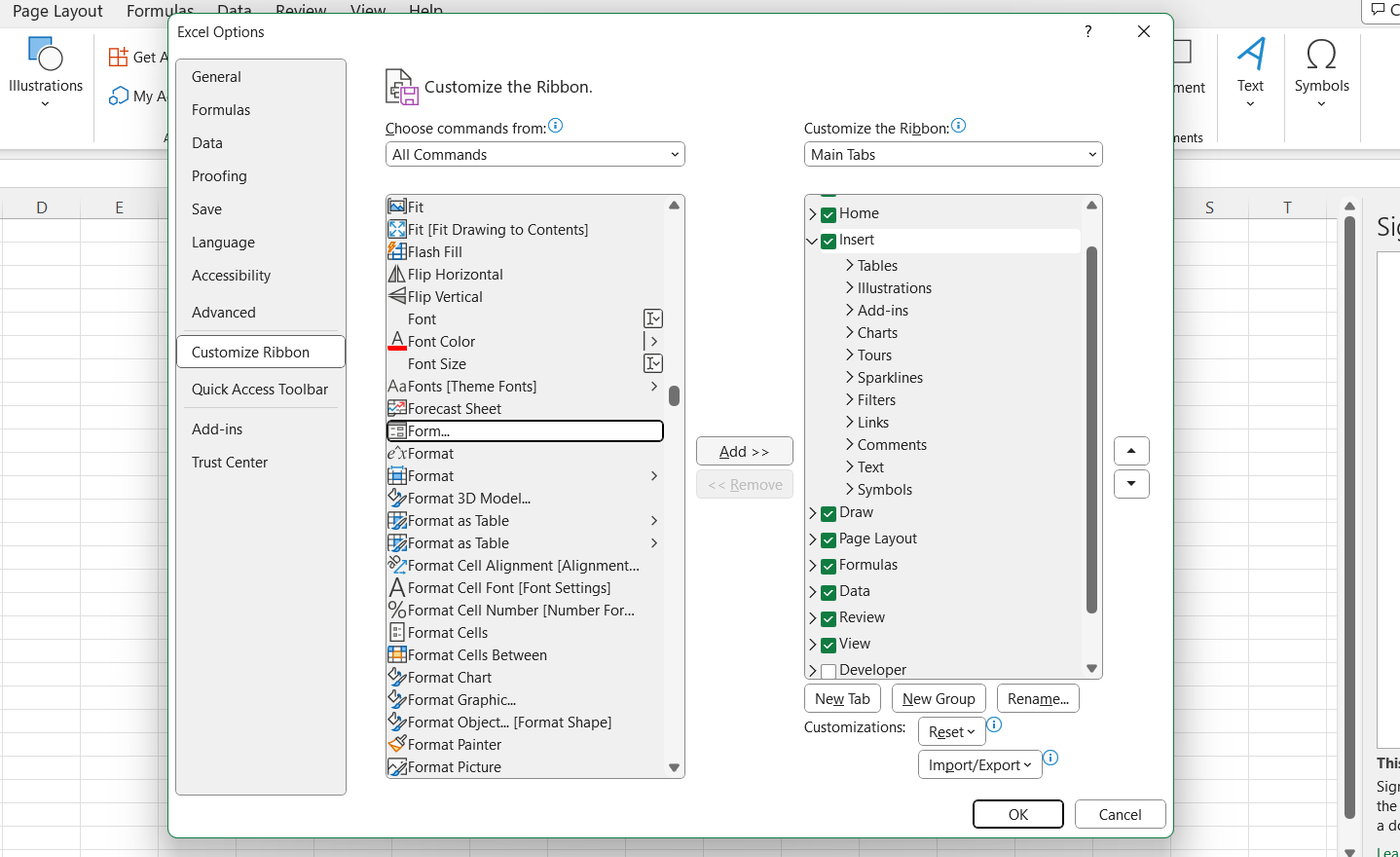 How to create a form in Excel (in 5 steps)