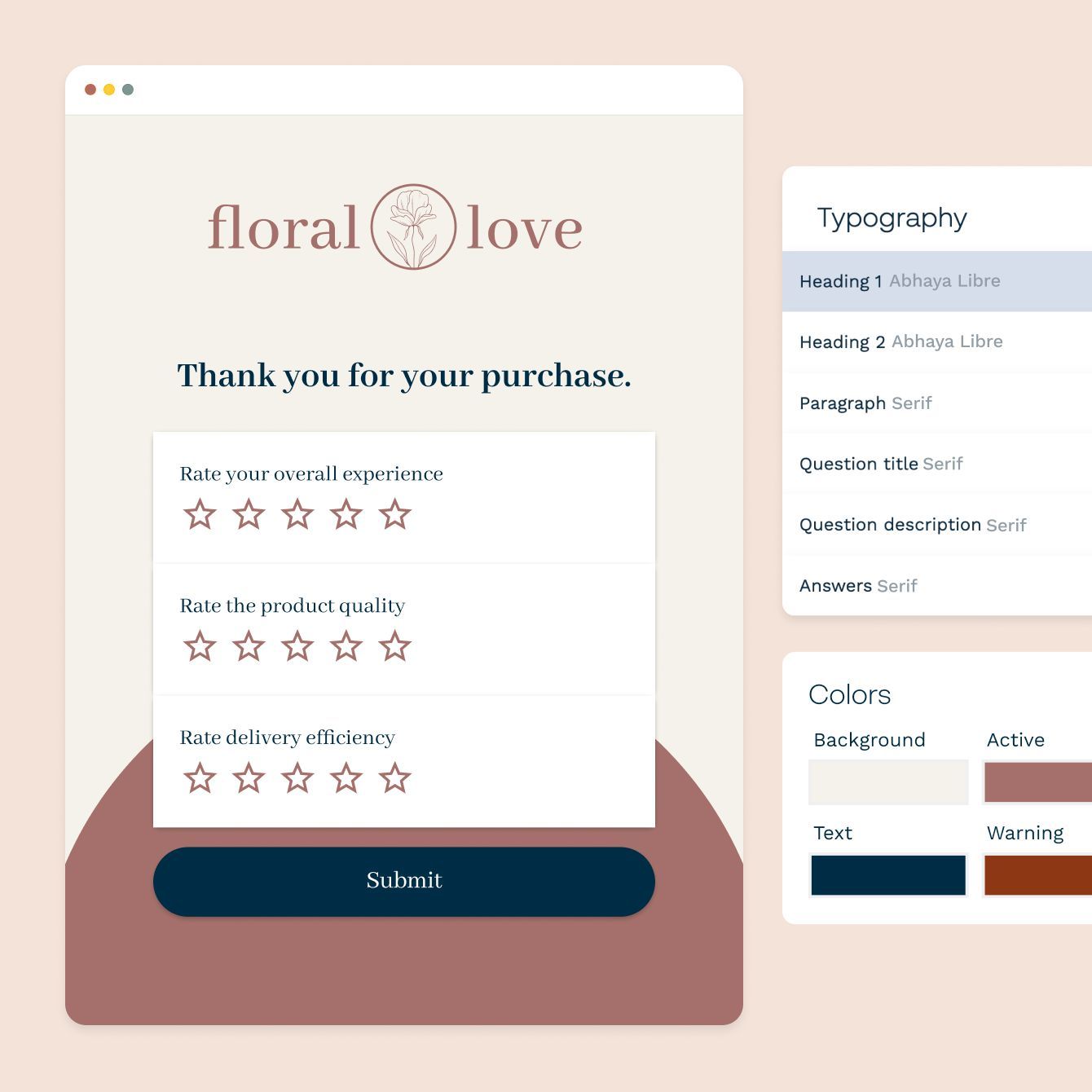 paperform florist customer feedback survey