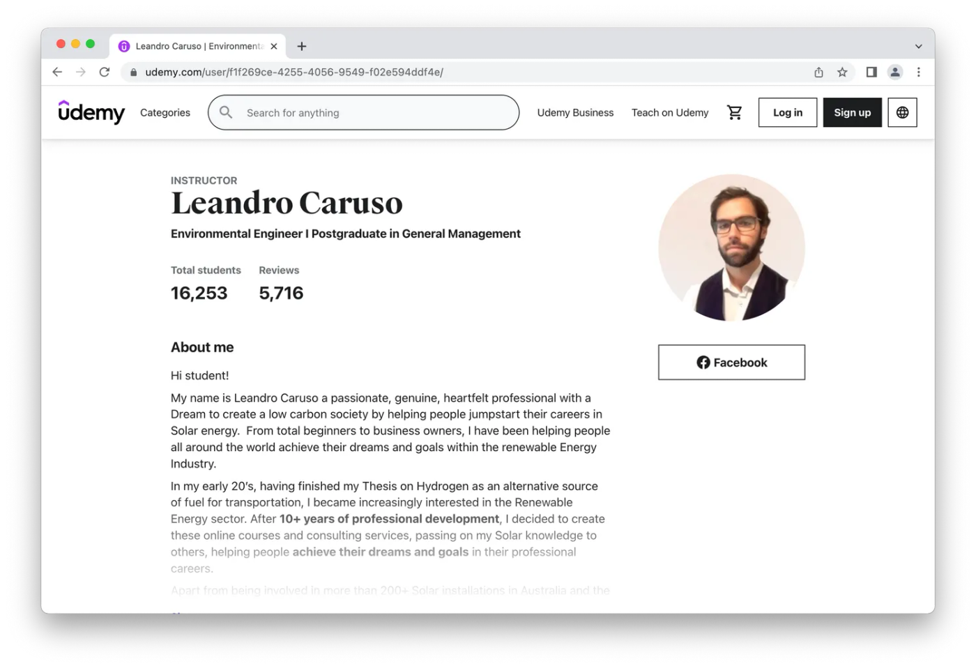 maths and sciences online course screenshot
