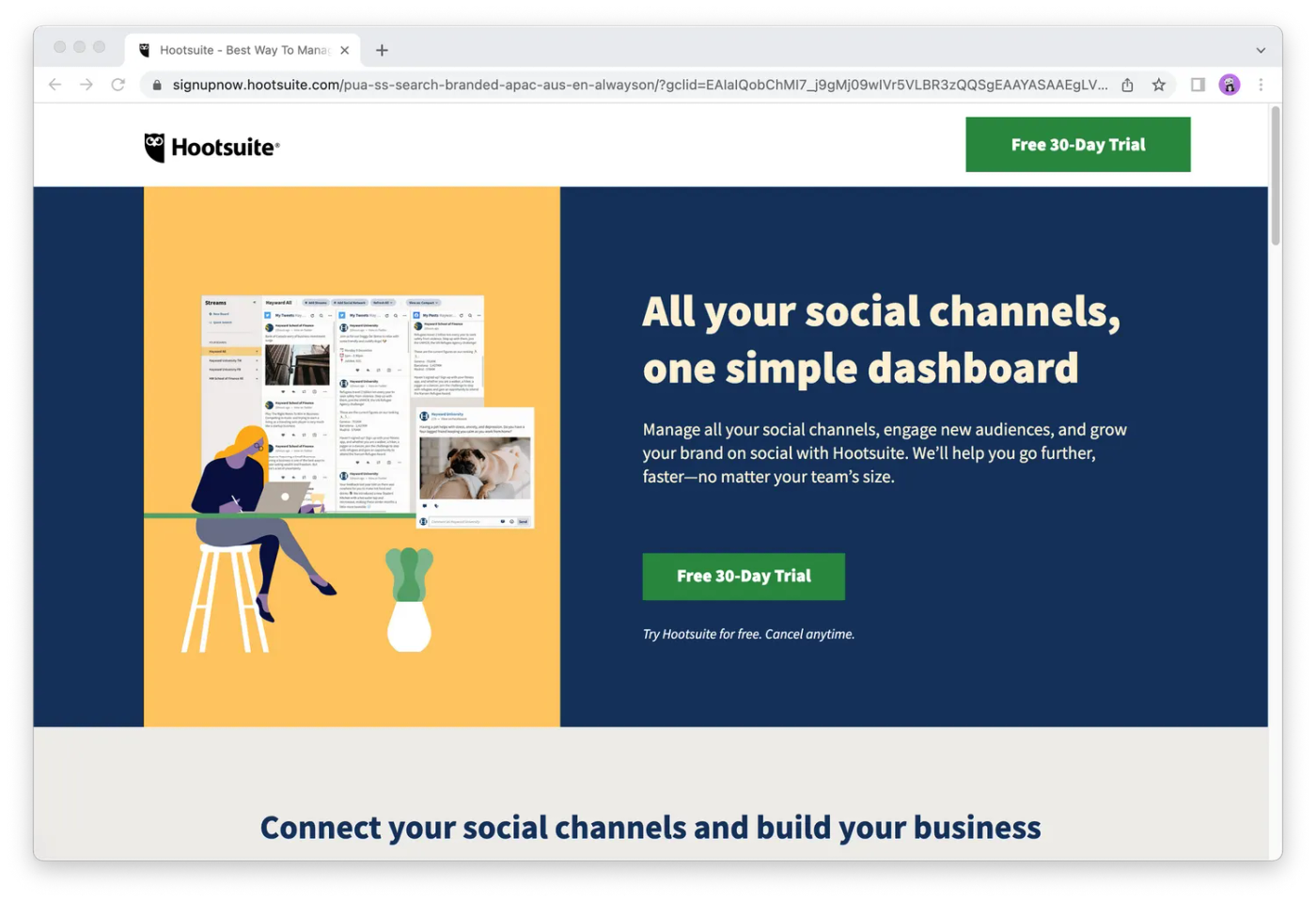 Hootsuite page 