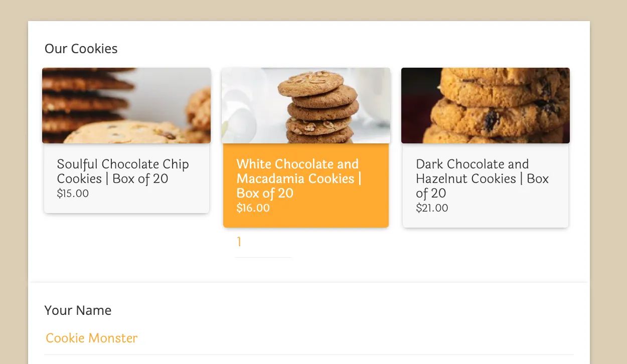 Cookie order form template