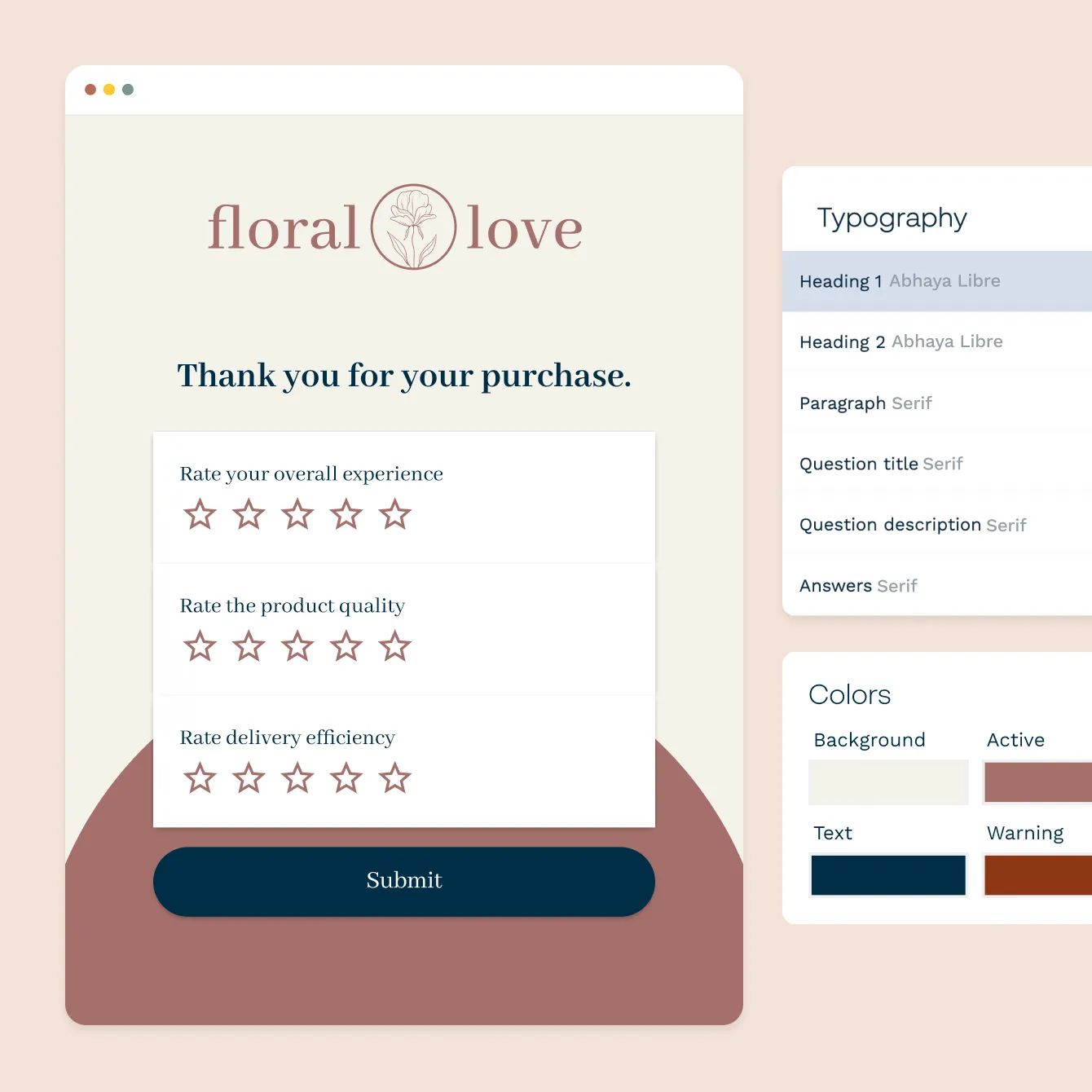 paperform florist customer feedback survey