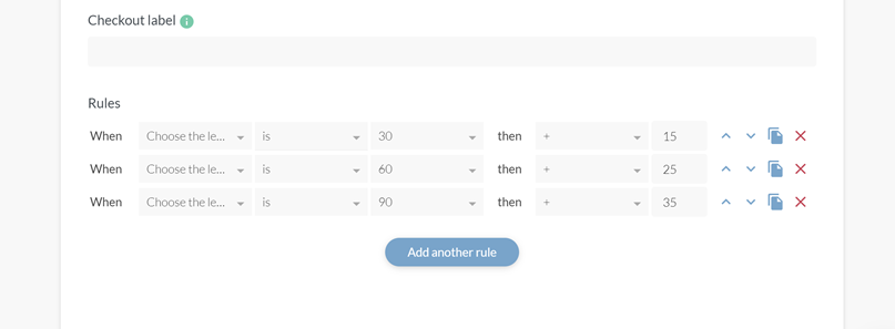 Modifying the session length and the respective class prices