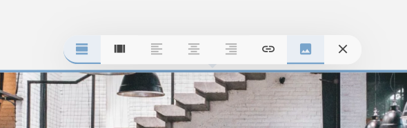 Image editor toolbar