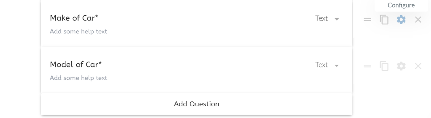 Editing your mobile mechanic order questions