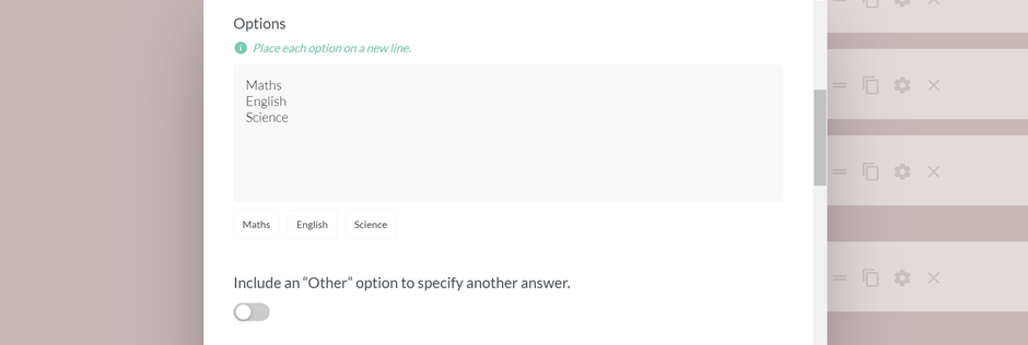 Editing product on Paperform