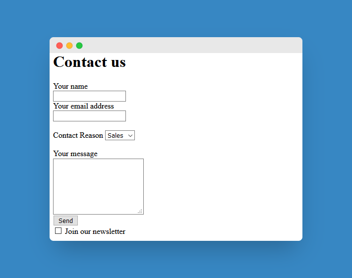 How To Create An HTML Contact Form From Scratch