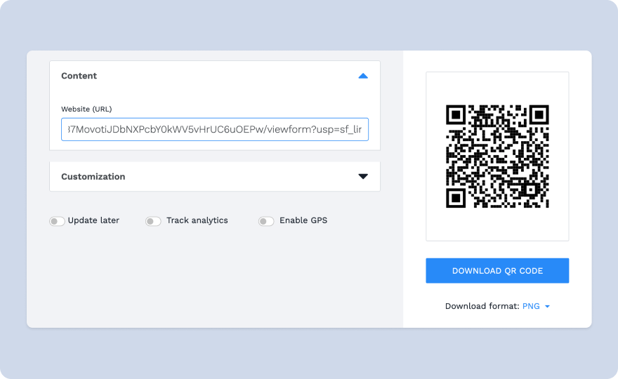 How to create a QR Code for Google Forms