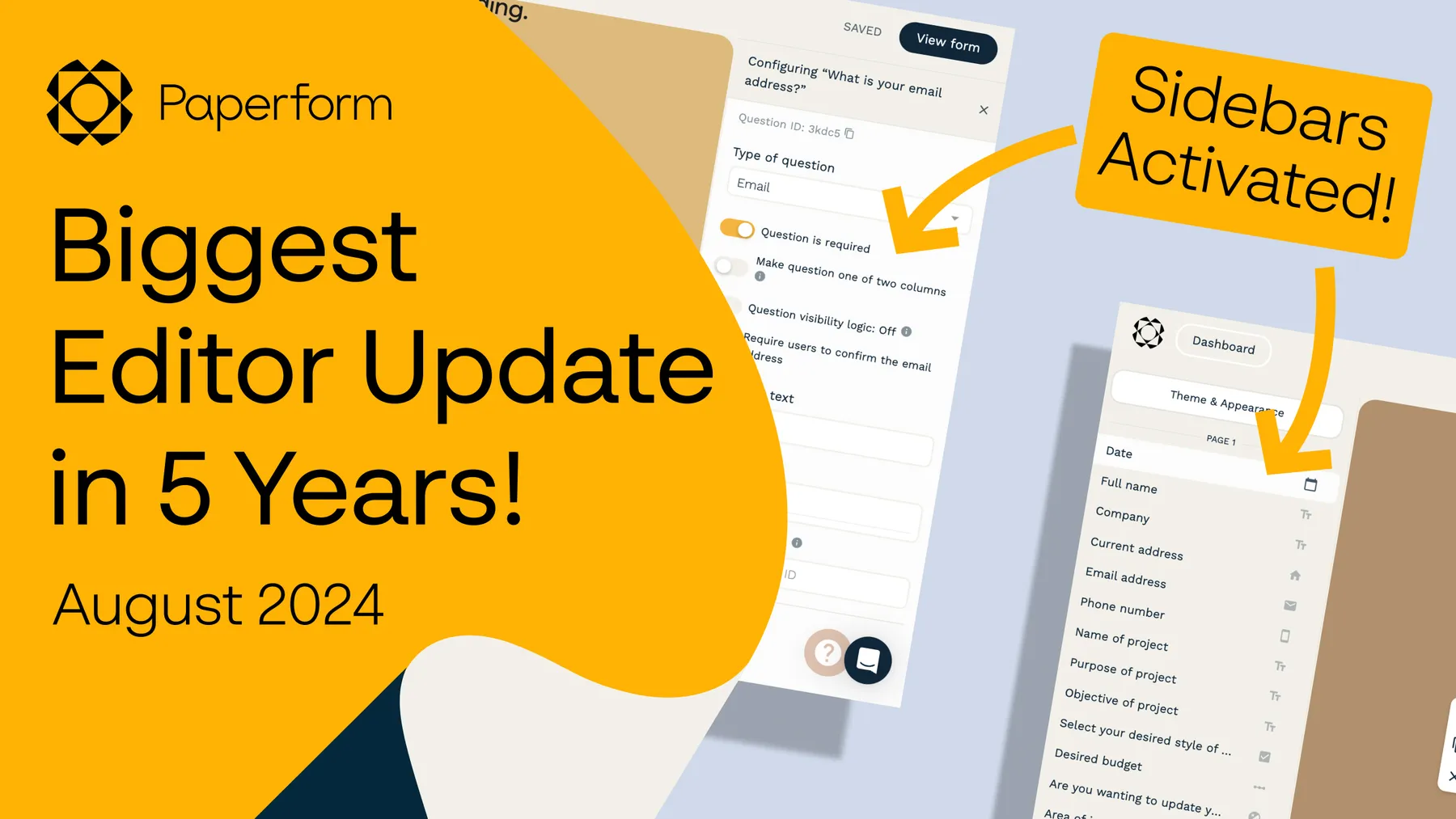 Biggest Update to Paperform Editor in 5 Years