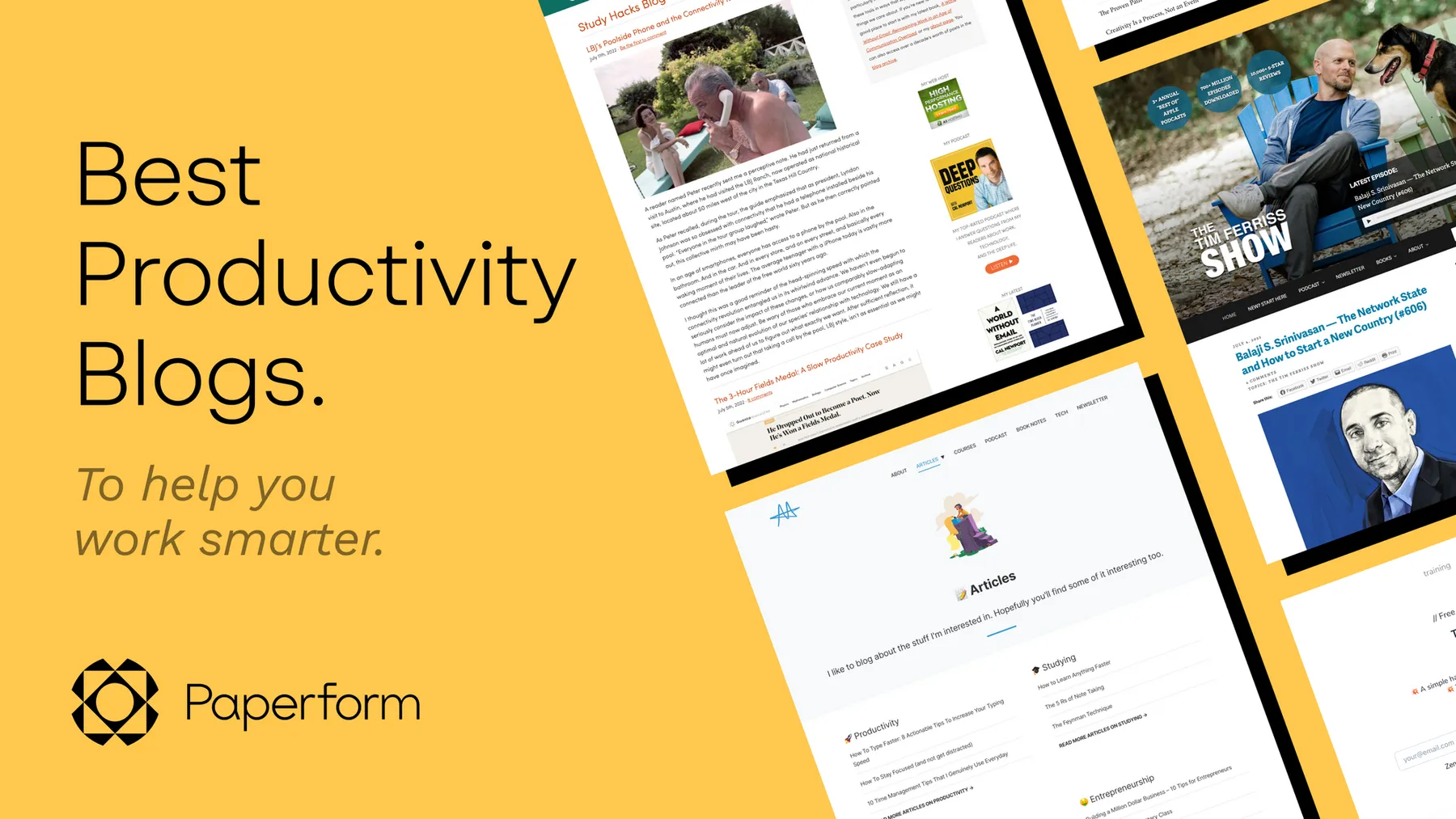 12 productivity blogs worth your limited time
