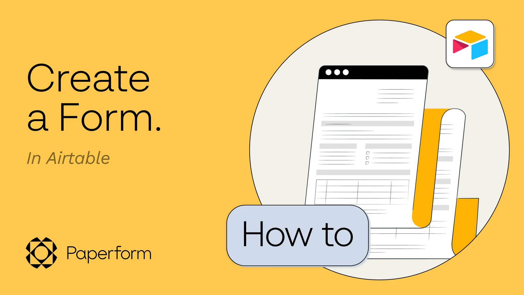 How to create a form in Airtable