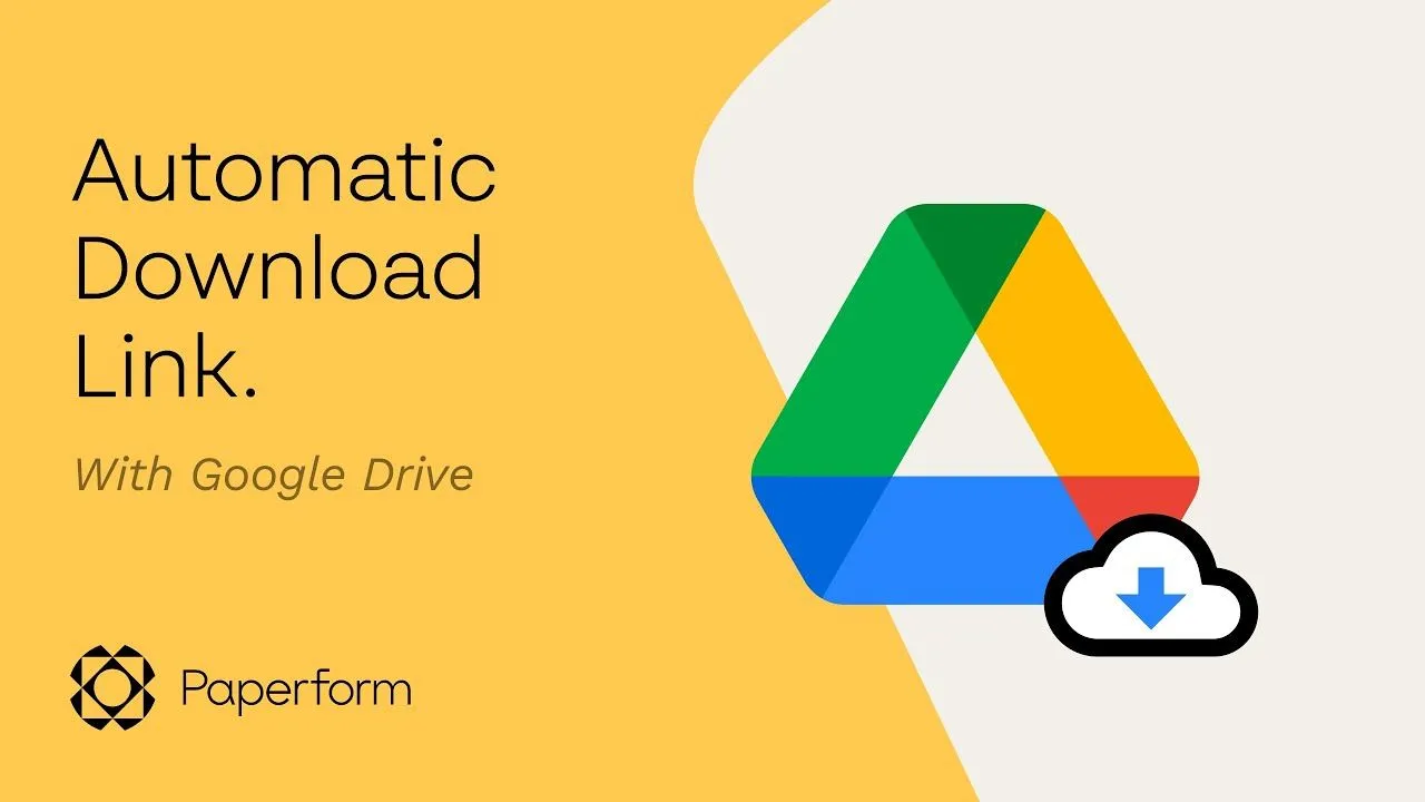 How to create an automatic download link with Google Drive