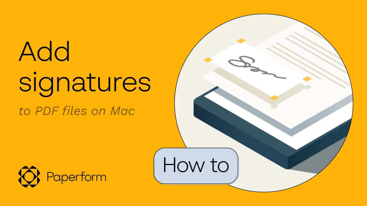 How to electronically sign a PDF on Mac