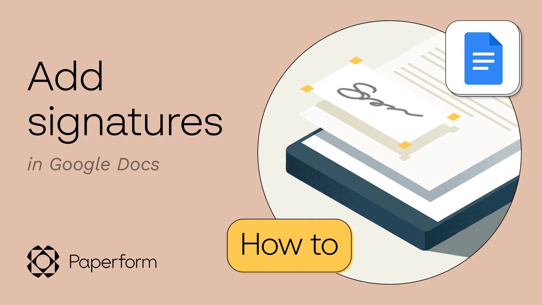 How to insert signatures in Google Docs