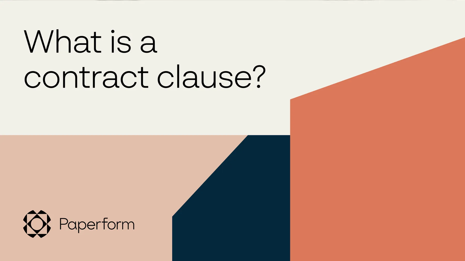 What is a contract clause?