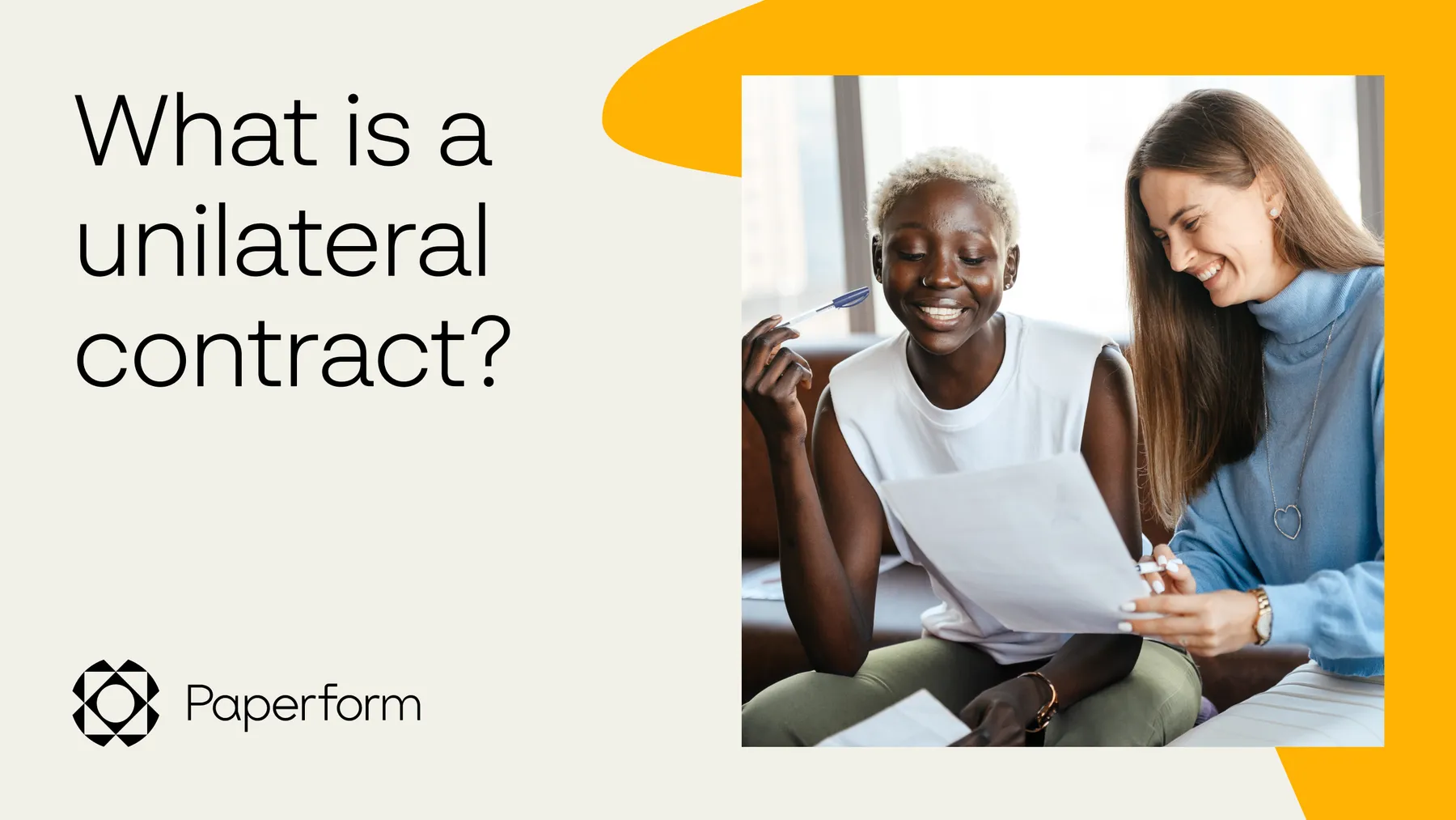 What is a unilateral contract?