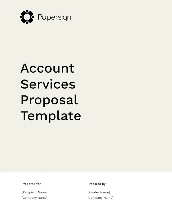 Accounting Services Proposal Template