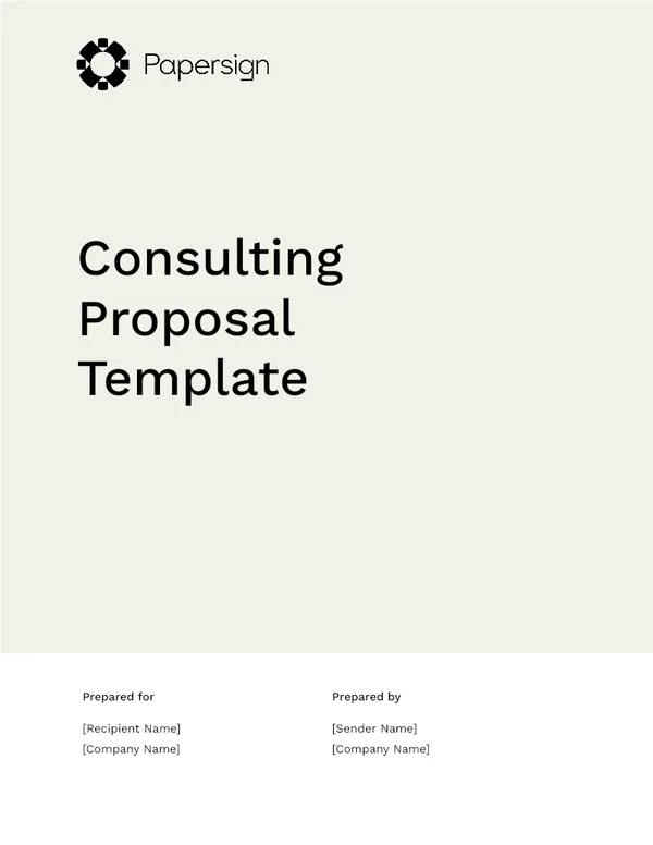 Consulting Agreement Template