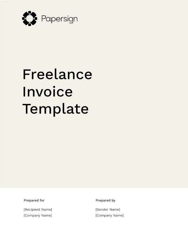 Freelance Invoice Template