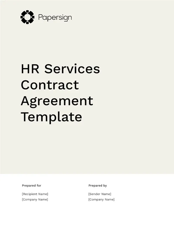 HR Services Proposal Template