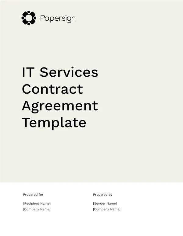 IT Services Proposal Template