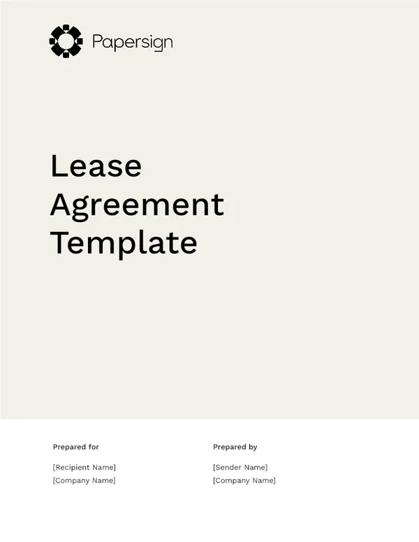 Lease Agreement Template