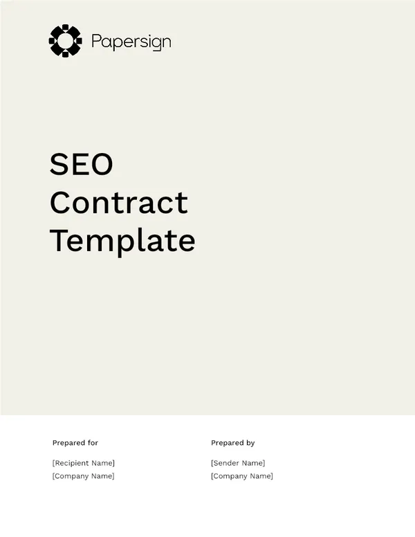 Seo Contract Template