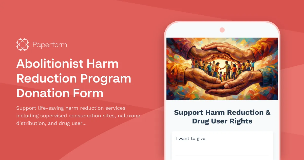 Abolitionist Harm Reduction Program Donation Form