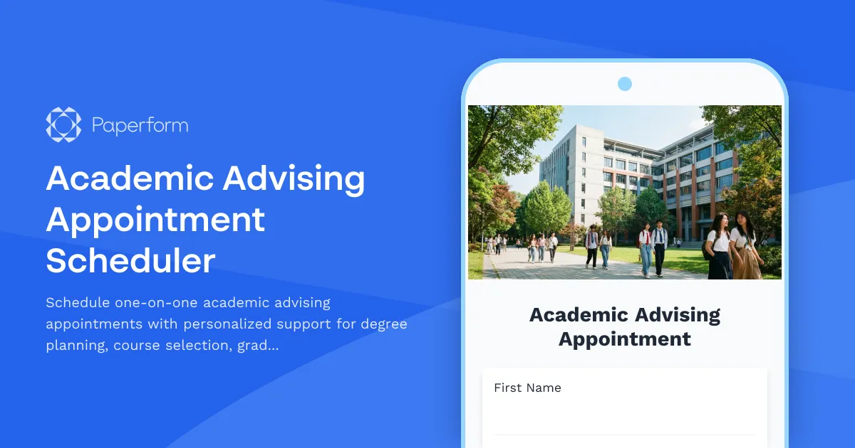 Academic Advising Appointment Scheduler