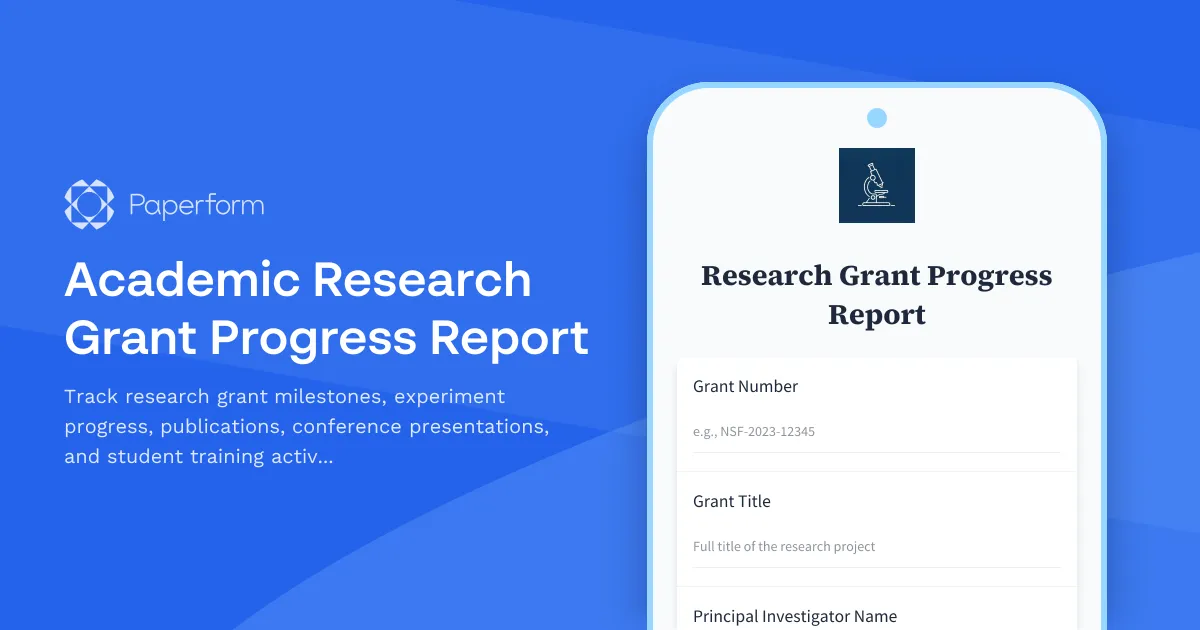 Academic Research Grant Progress Report