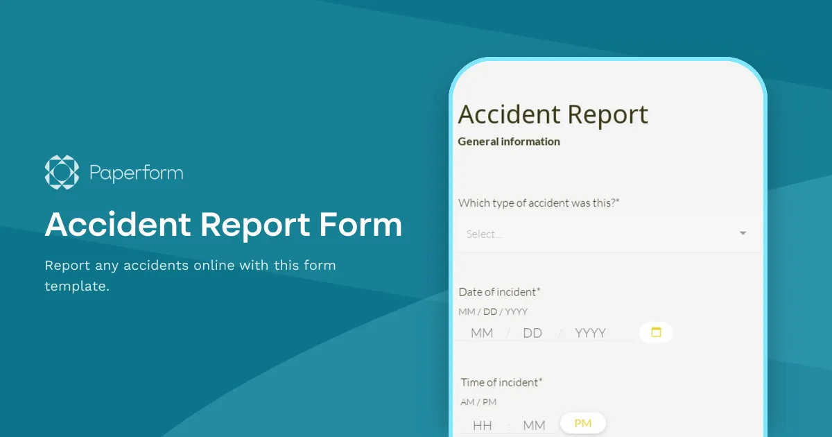 Accident Report Form