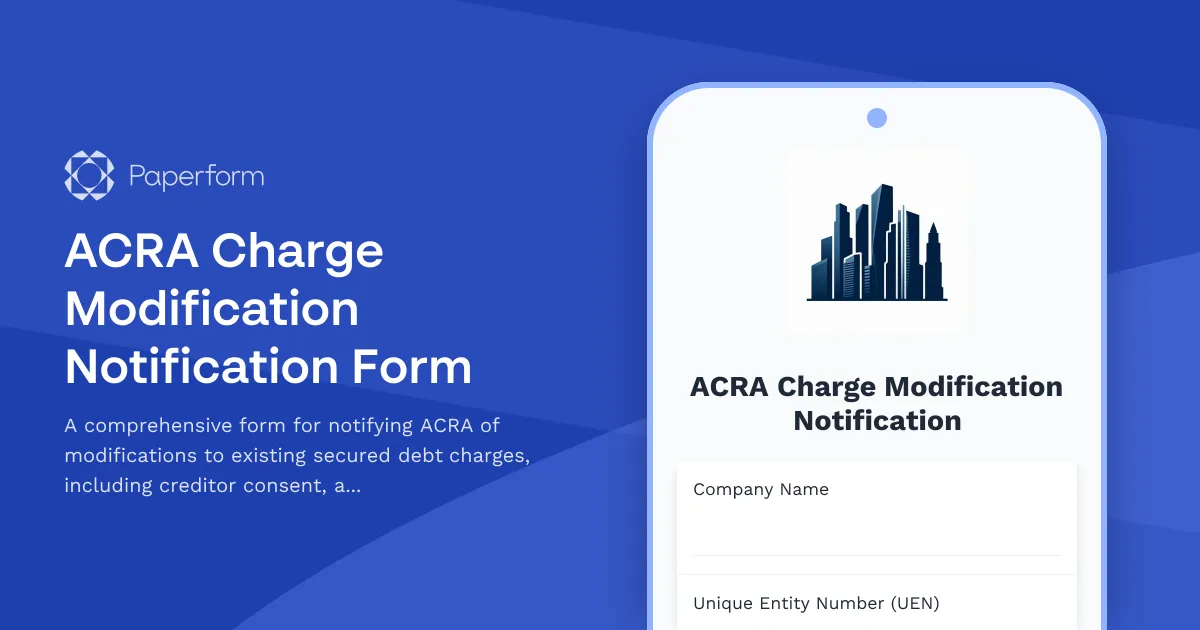 ACRA Charge Modification Notification Form