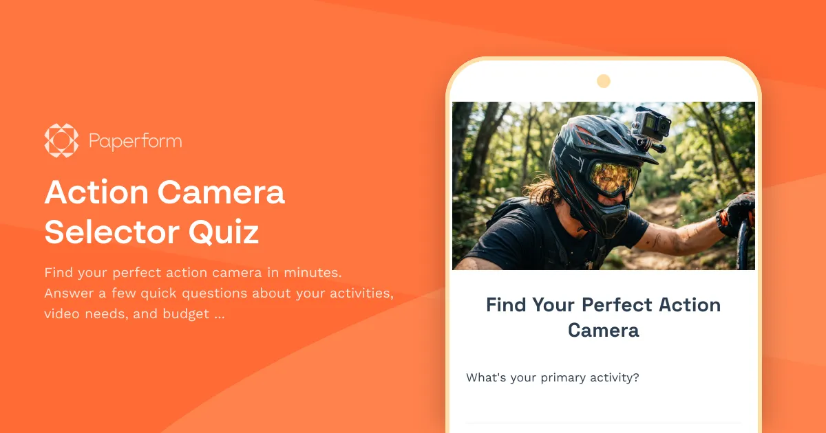 Action Camera Selector Quiz