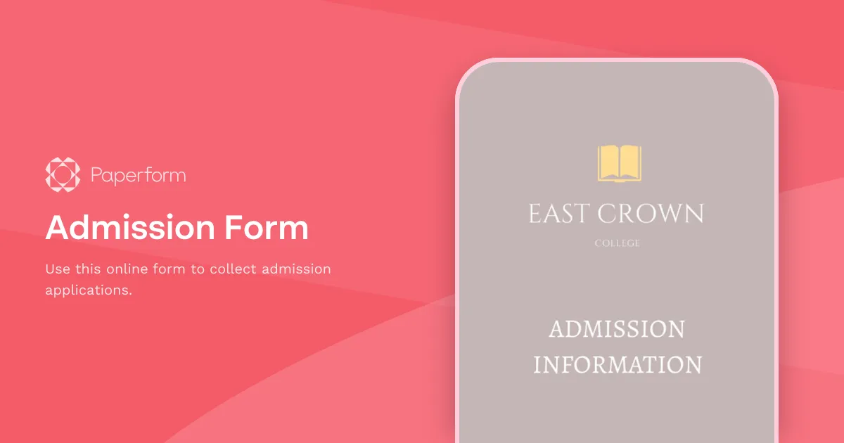 Admission Form