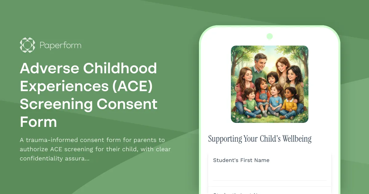 Adverse Childhood Experiences (ACE) Screening Consent Form