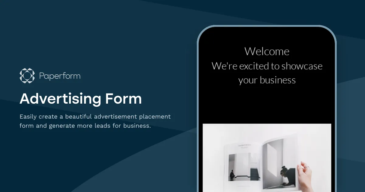 Advertising Form