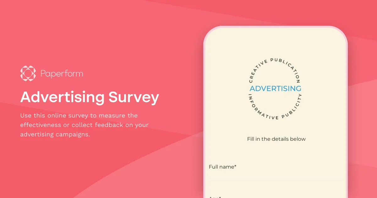 Advertising Survey