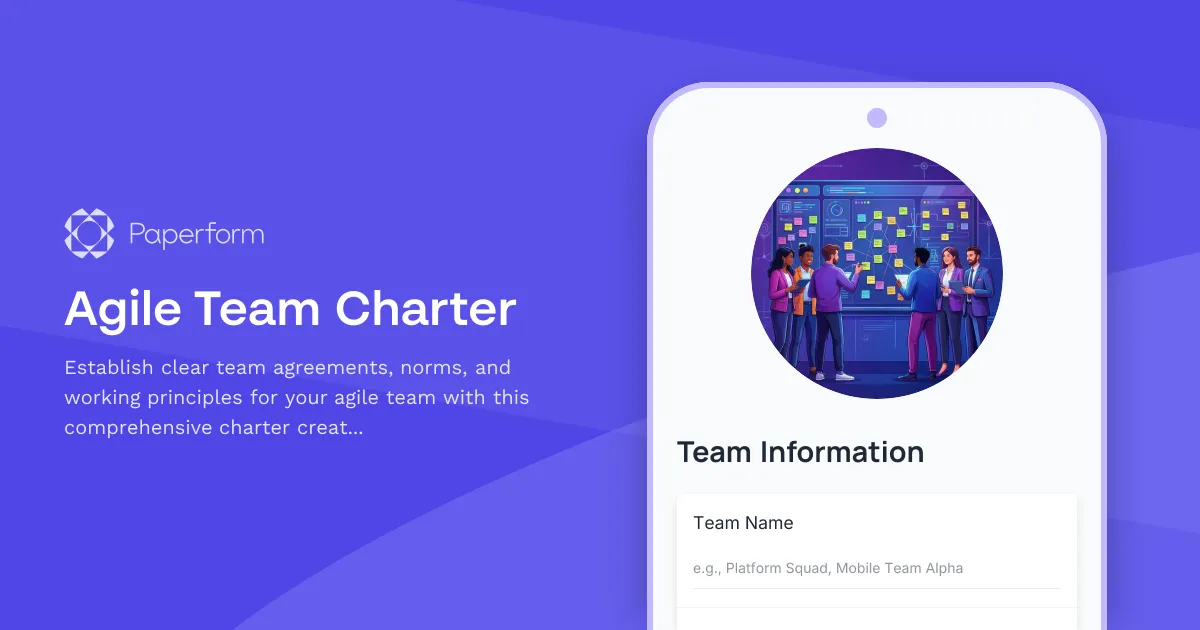 Agile Team Charter