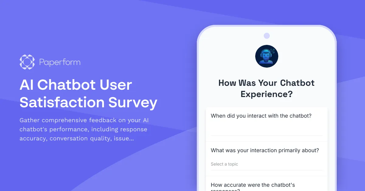 AI Chatbot User Satisfaction Survey