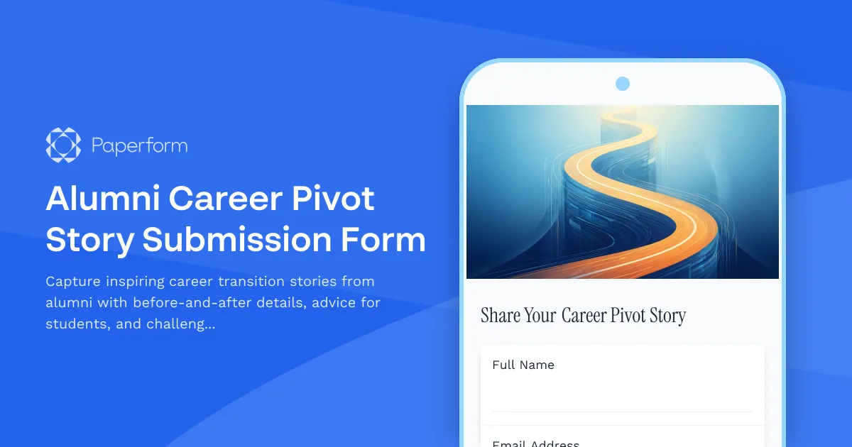 Alumni Career Pivot Story Submission Form
