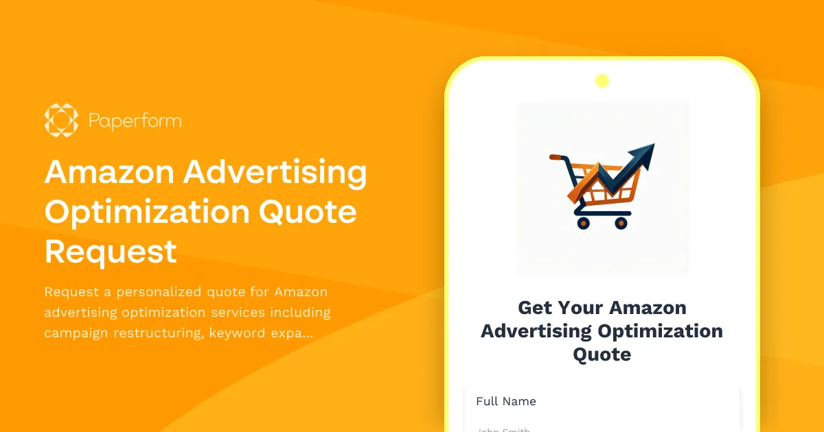 Amazon Advertising Optimization Quote Request