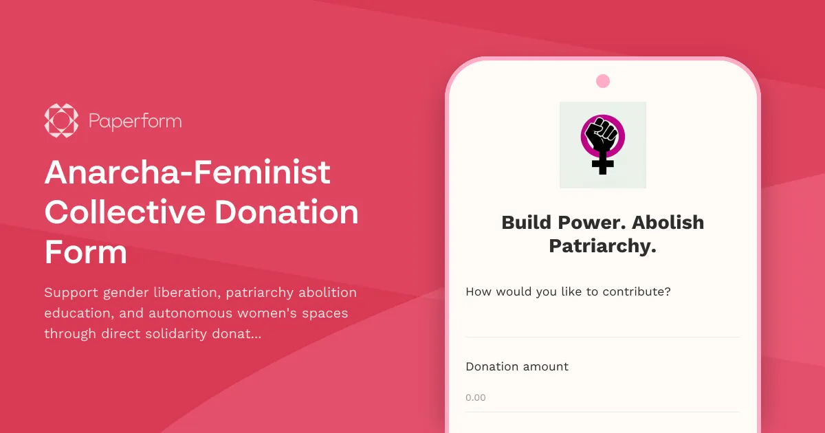 Anarcha-Feminist Collective Donation Form
