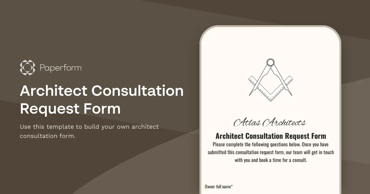 Architect Consultation Request Form