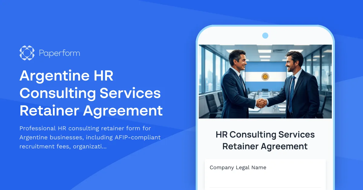 Argentine HR Consulting Services Retainer Agreement